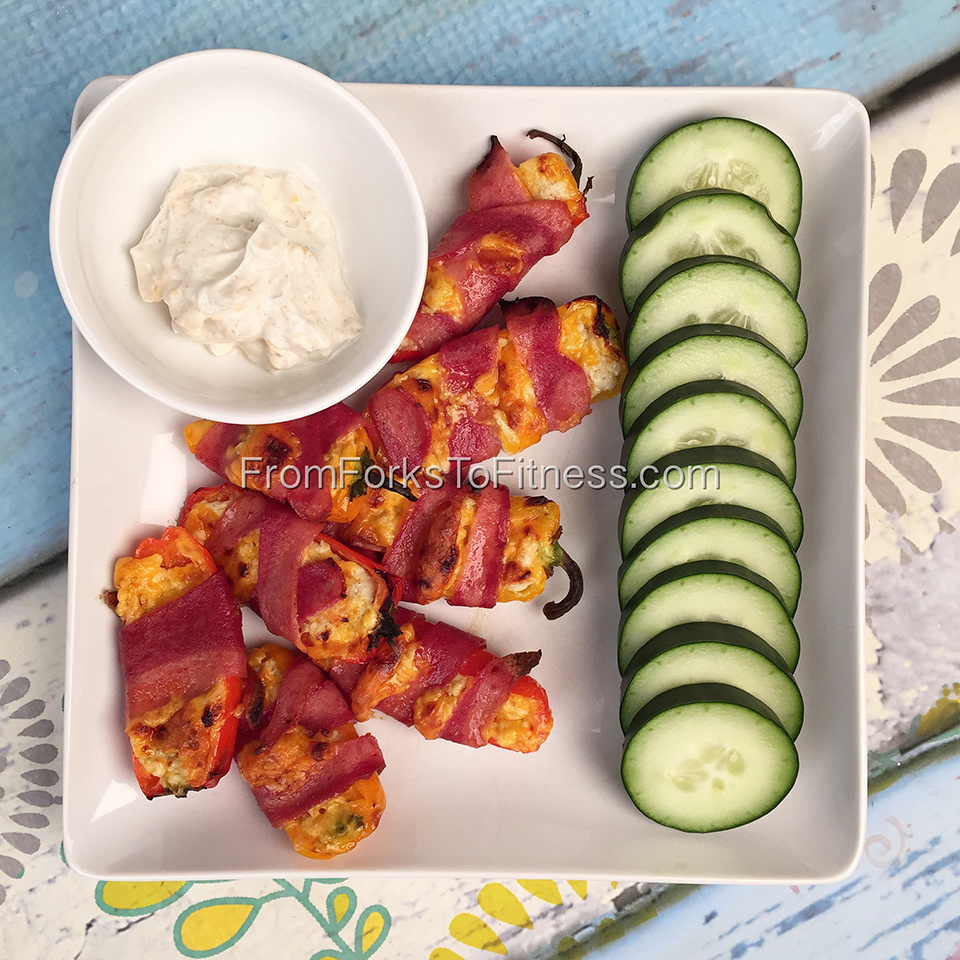 21 Day Fix:  Bacon Cheddar Poppers